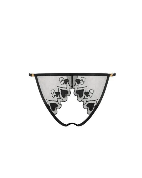 Harlow Open Panty - Black -
