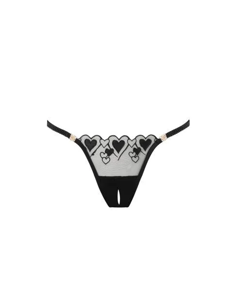 Harlow Open Panty - Black -