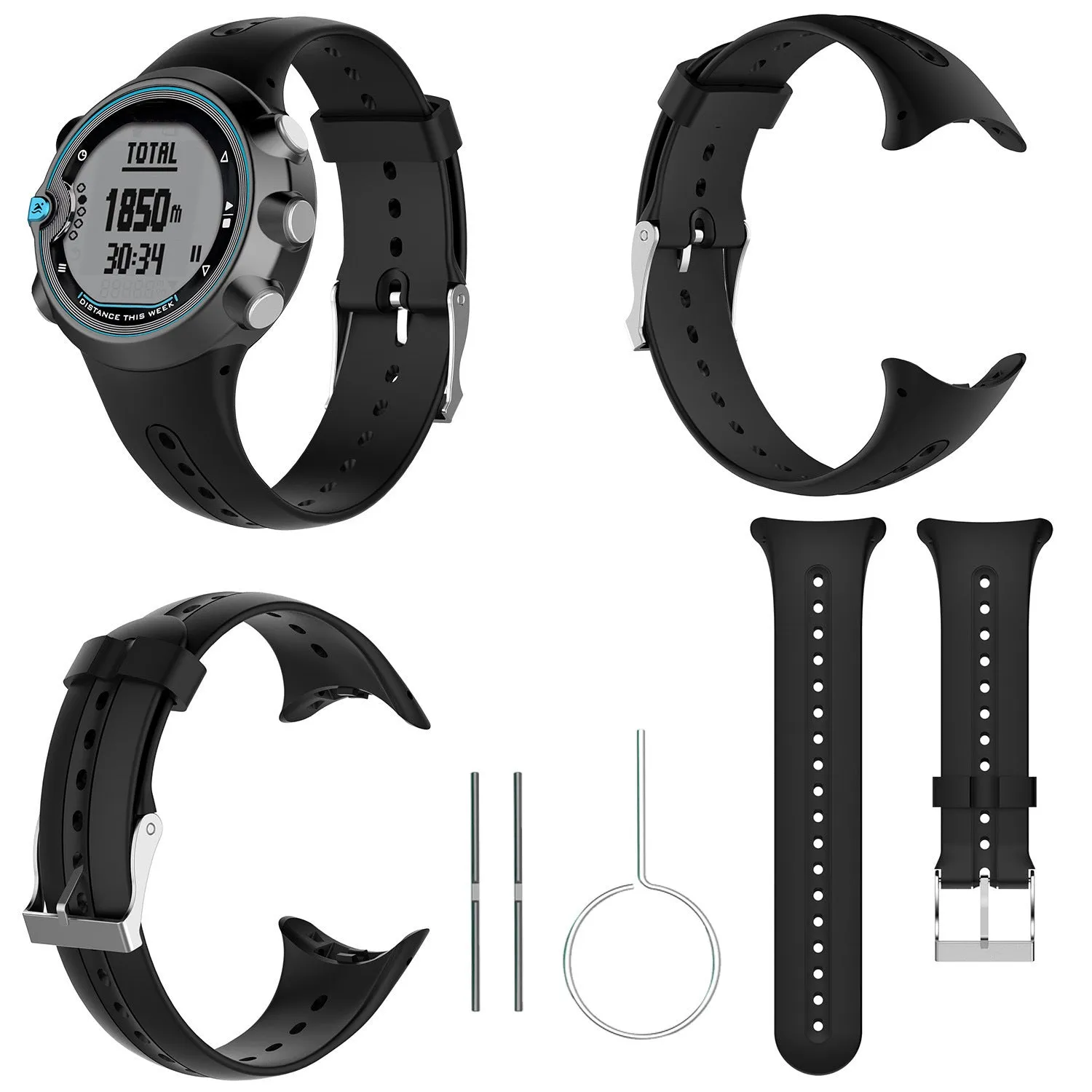 Home Simple Smart Watch Silicone Strap