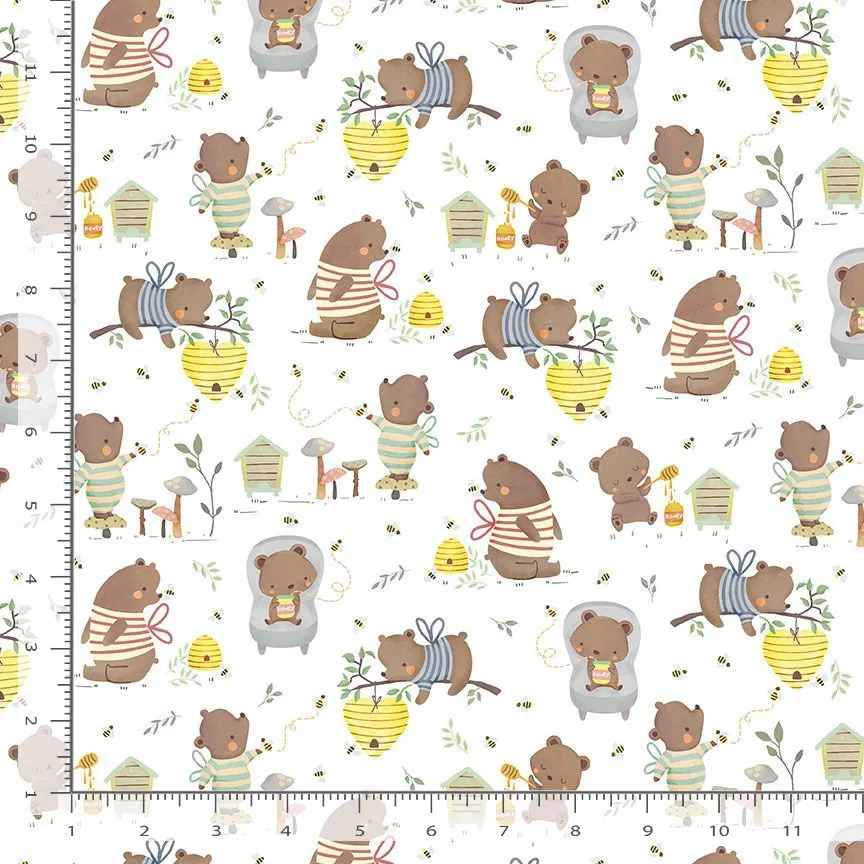 Honey Bear CD3487-White White