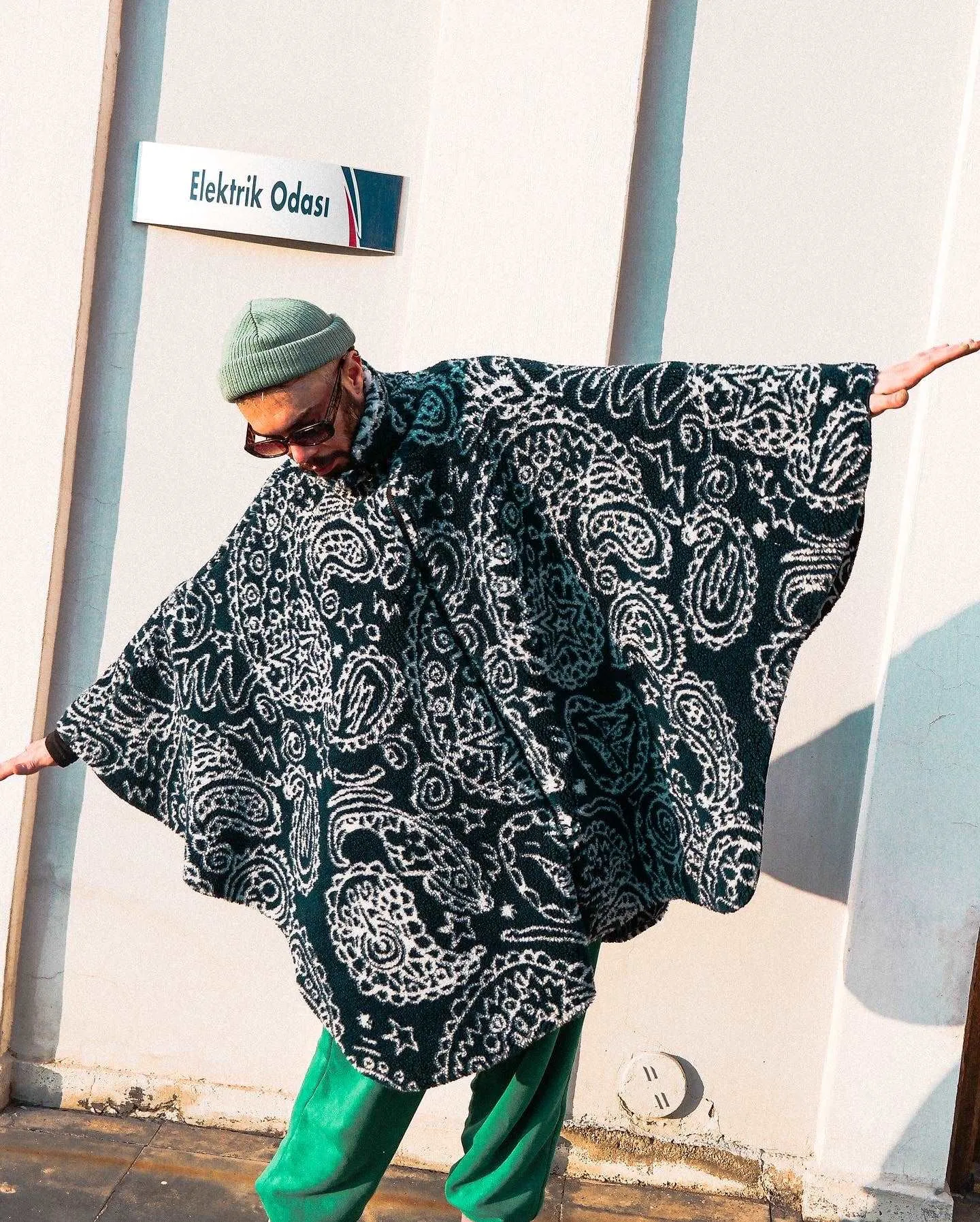 I'm Flying Plush Fabric Poncho