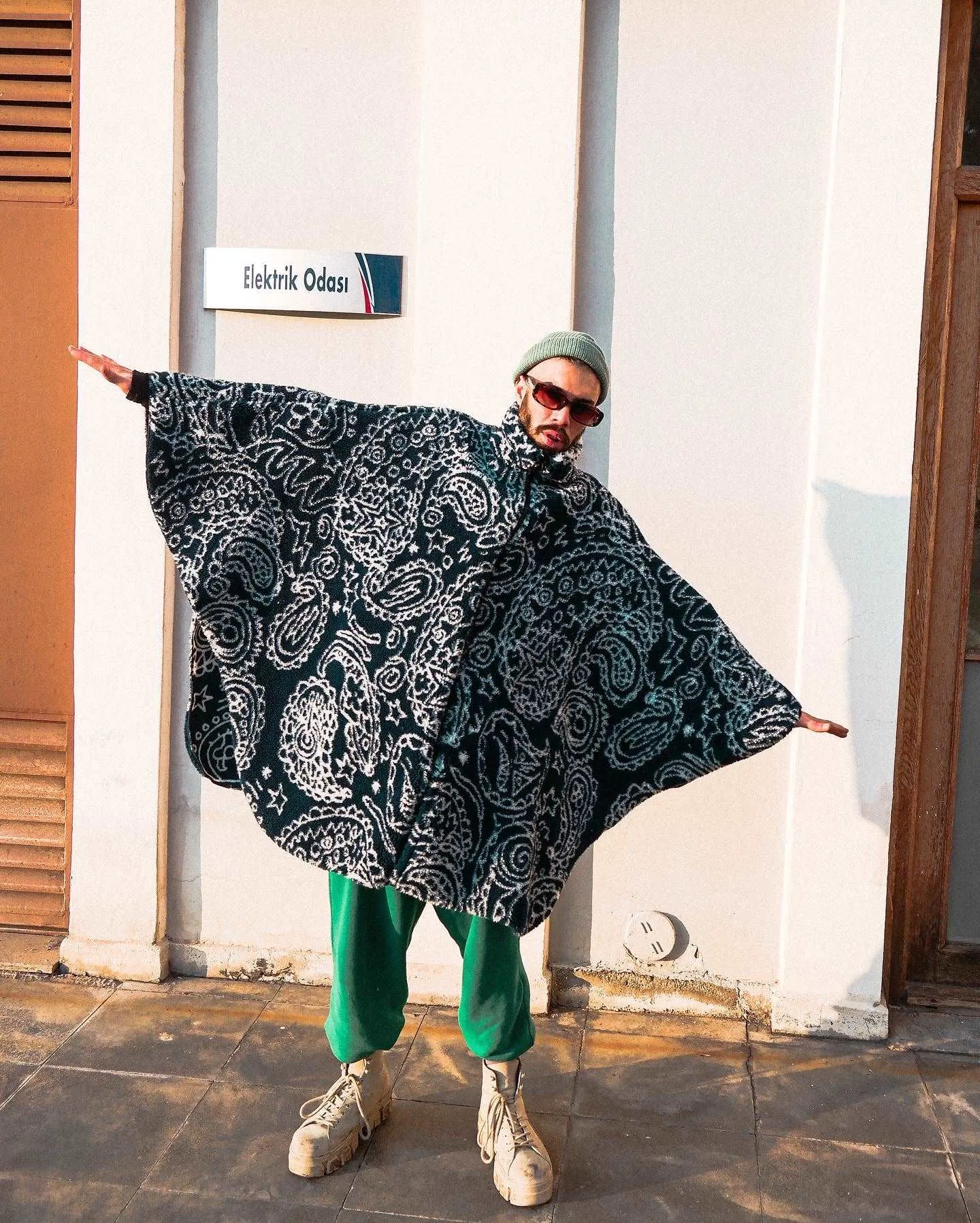 I'm Flying Plush Fabric Poncho