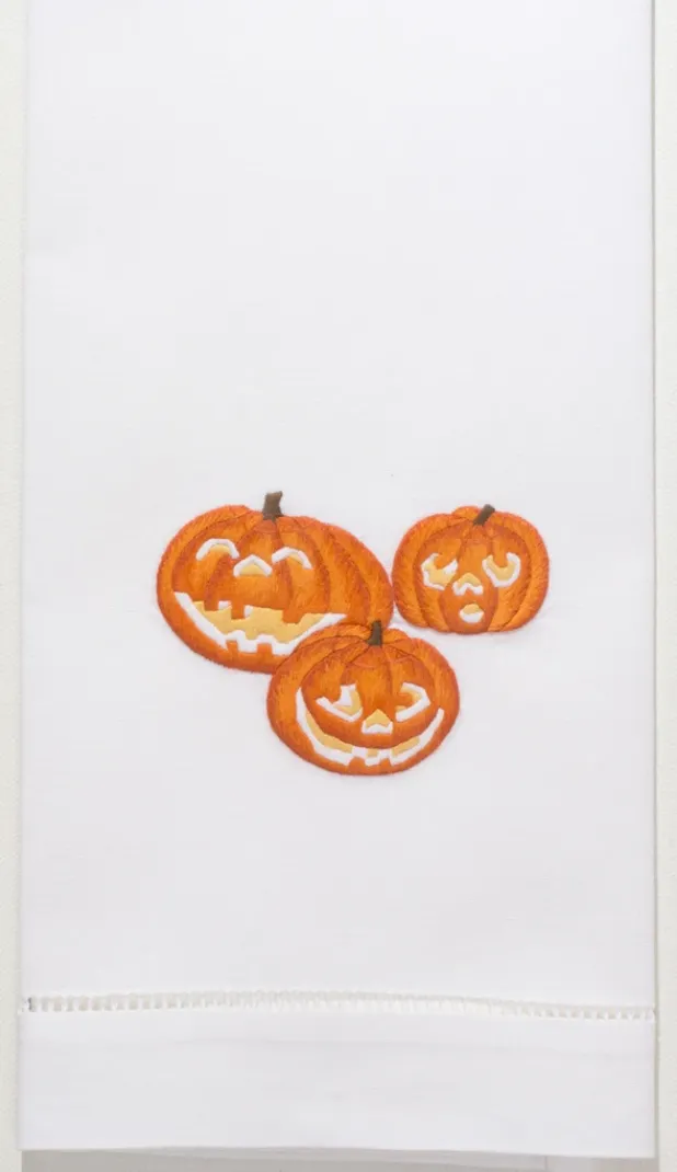 Jack-O-Lantern Guest Towel