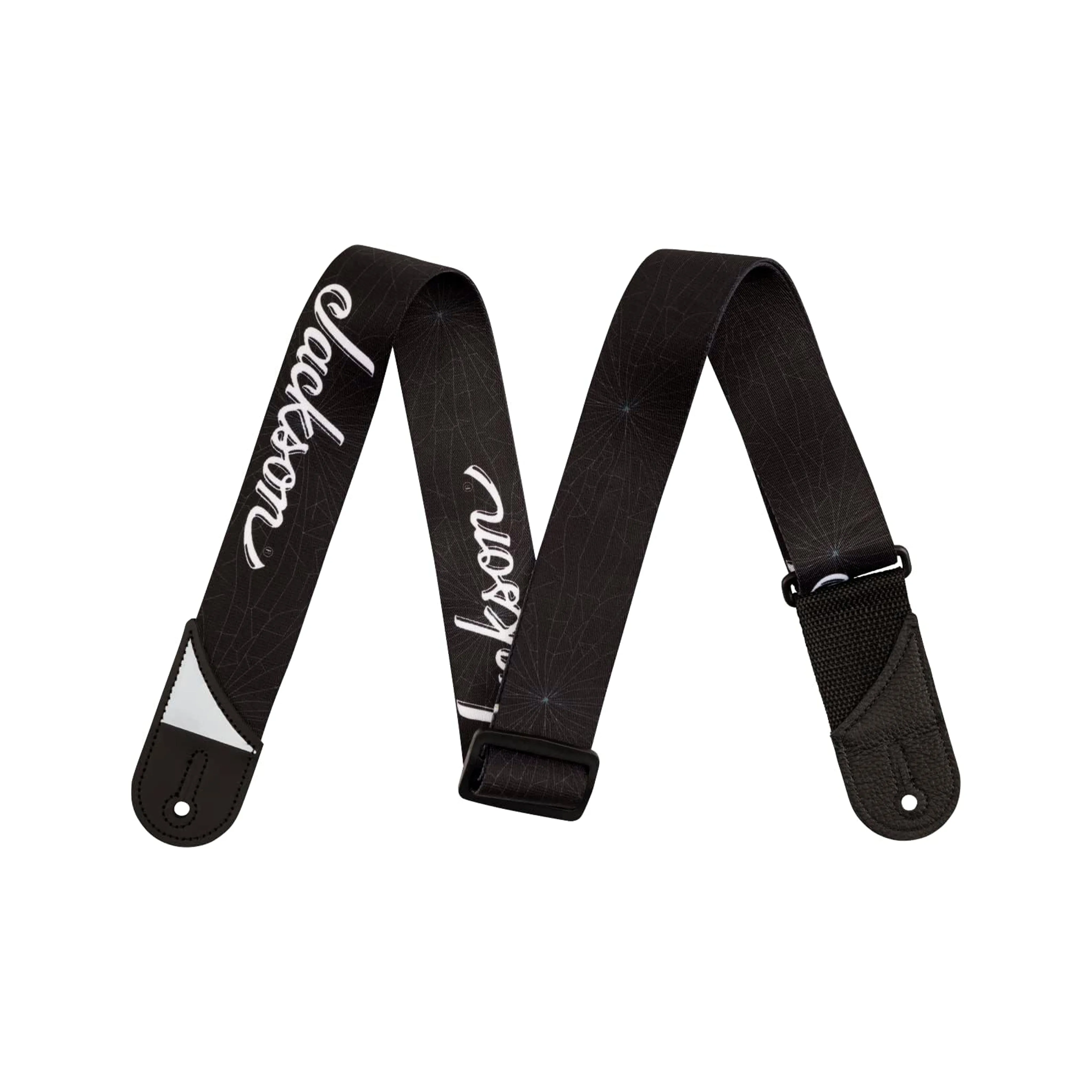 Jackson White Logo Guitar Strap, Black