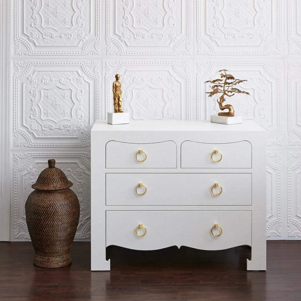 Jacqui Large 4-Drawer / Chiffon White