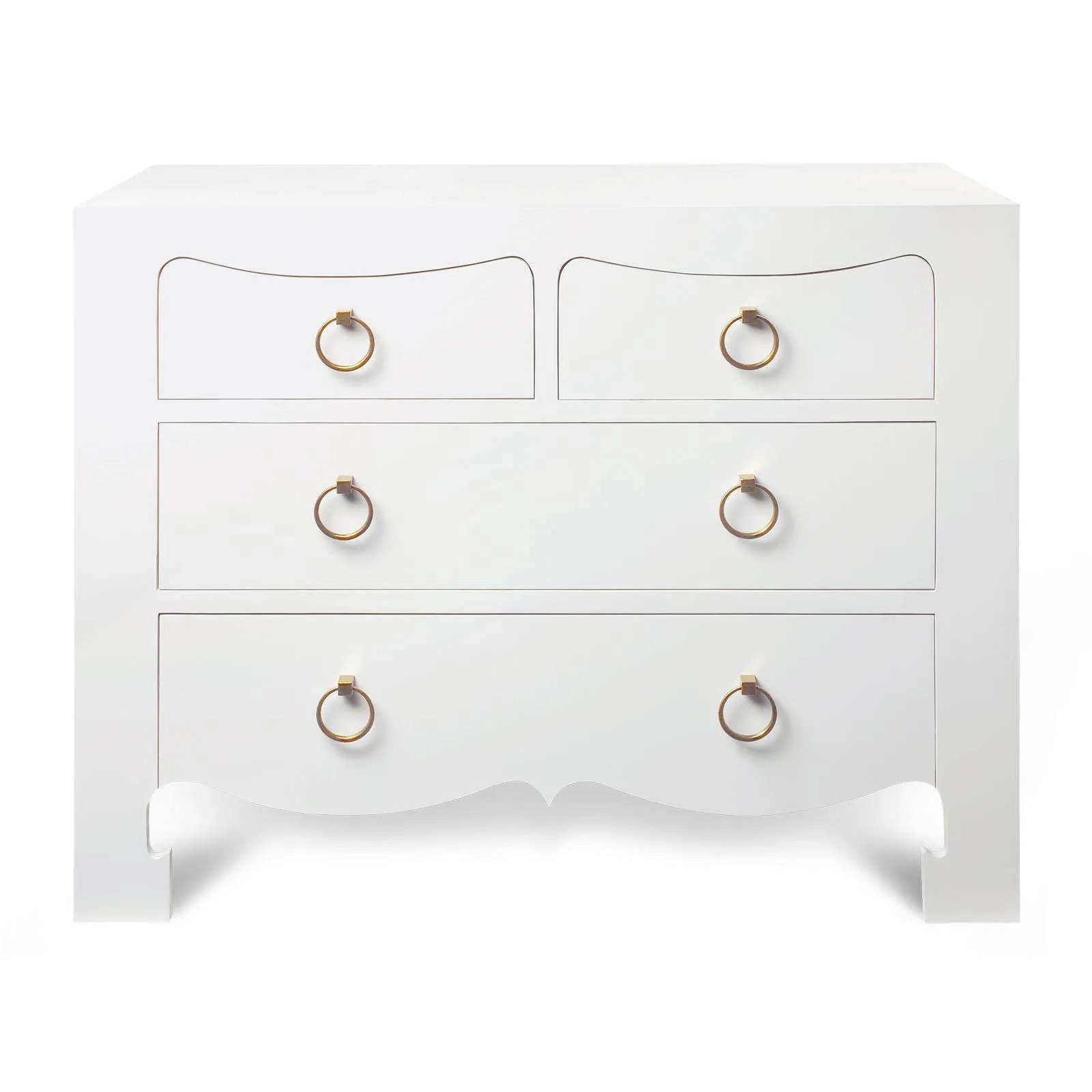 Jacqui Large 4-Drawer / Chiffon White