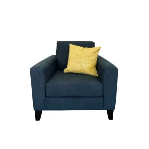 Jameson Arm Chair - NZ Made - Ardo Onyx Fabric
