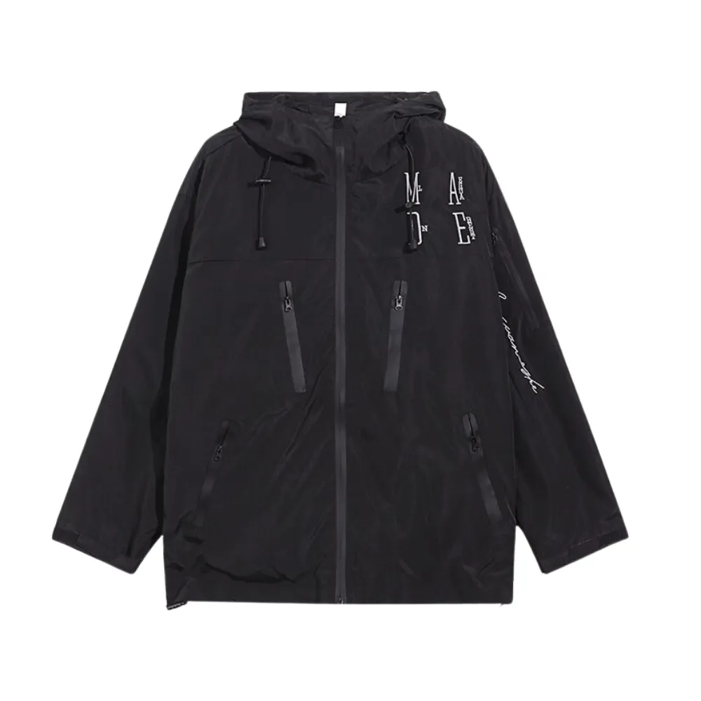 Japanese Embroidered Letters Jacket