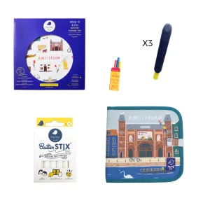 Jaq Jaq Bird Amsterdam Adventure Ultimate Gift Set with Doodle Book & ButterStix®