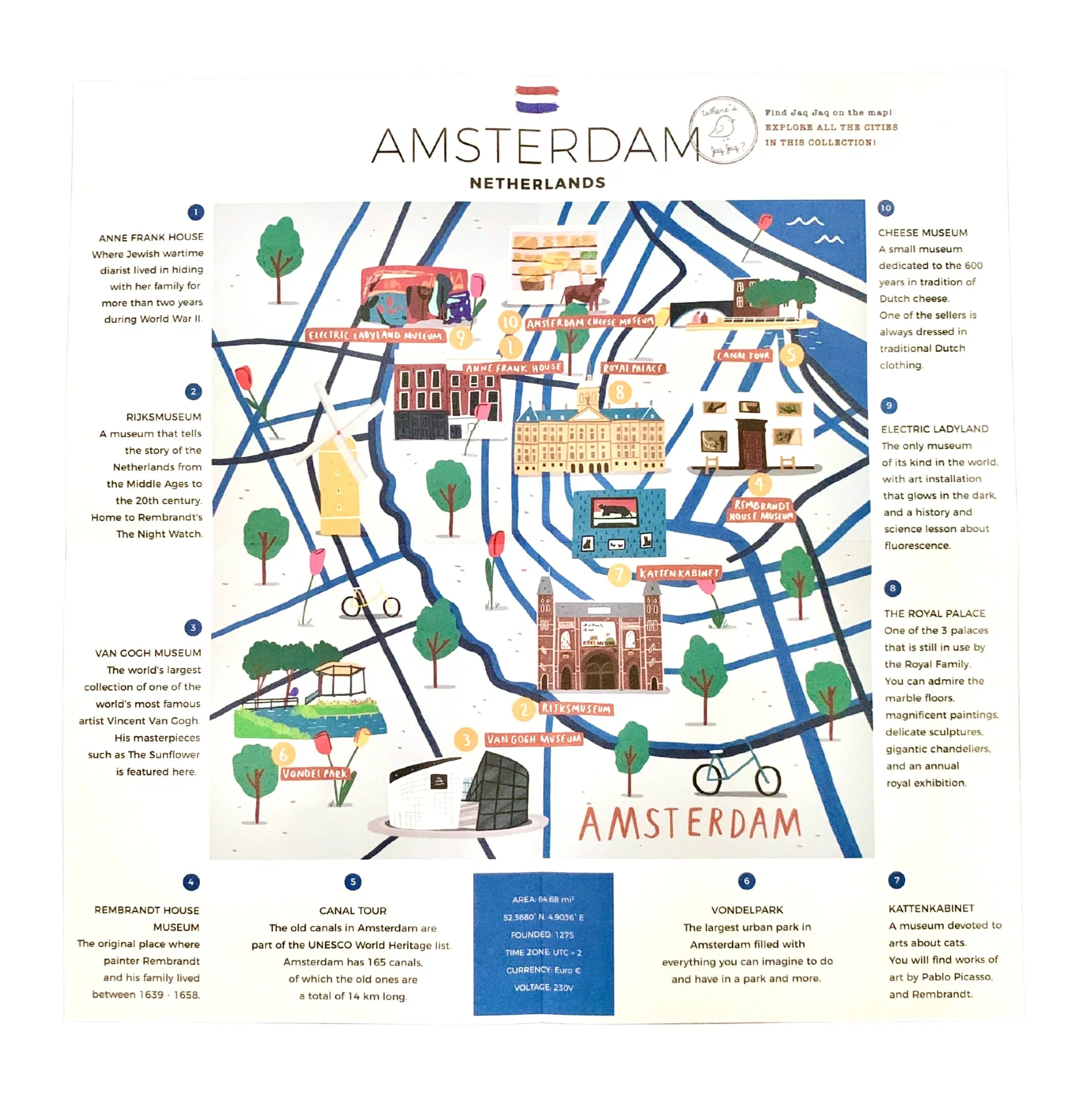 Jaq Jaq Bird Amsterdam Adventure Ultimate Gift Set with Doodle Book & ButterStix®