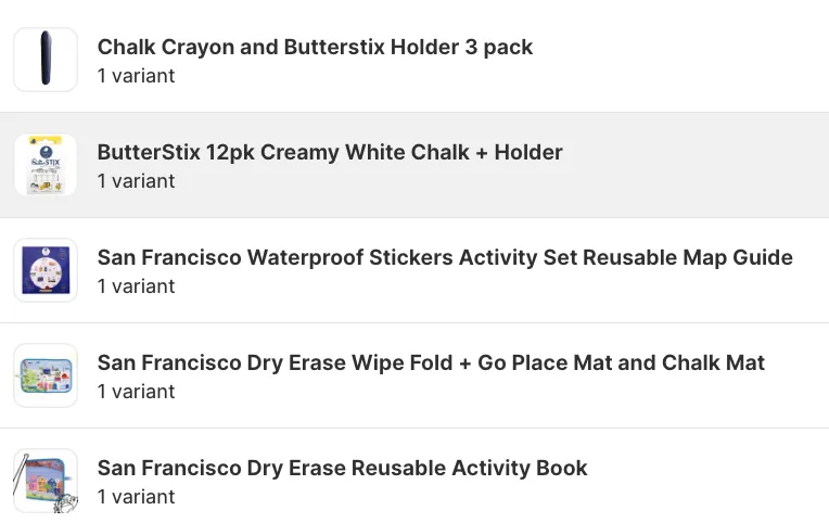 Jaq Jaq Bird San Francisco Explorer's Ultimate Gift Set with Chalk Mat & ButterStix®