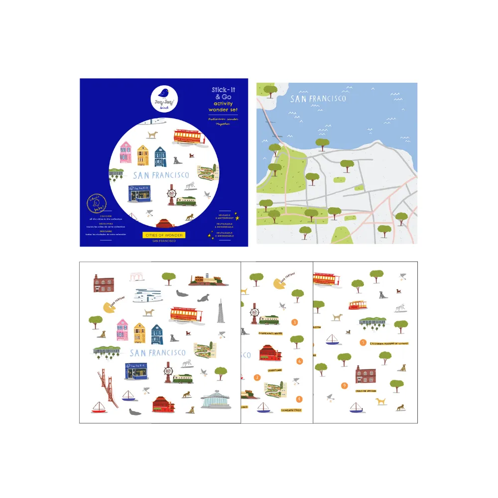 Jaq Jaq Bird San Francisco Explorer's Ultimate Gift Set with Chalk Mat & ButterStix®