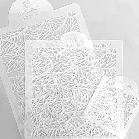 'Jungle Leaf' Cake & Cookie Stencil Set 3 Piece
