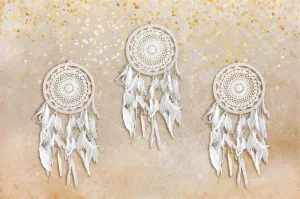 Kate Simple Beige Boho Dreamcatcher Backdrop for Photography