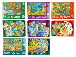 Kids 35Pc Jigsaw Puzzle In Box- Box Of 24 Units