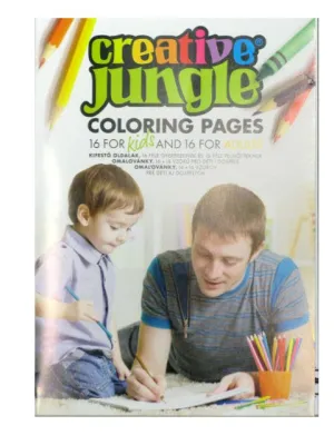 Kifestő Creative Jungle (gyermek és felnőtt közösen színezheti) EAA0247,0248)