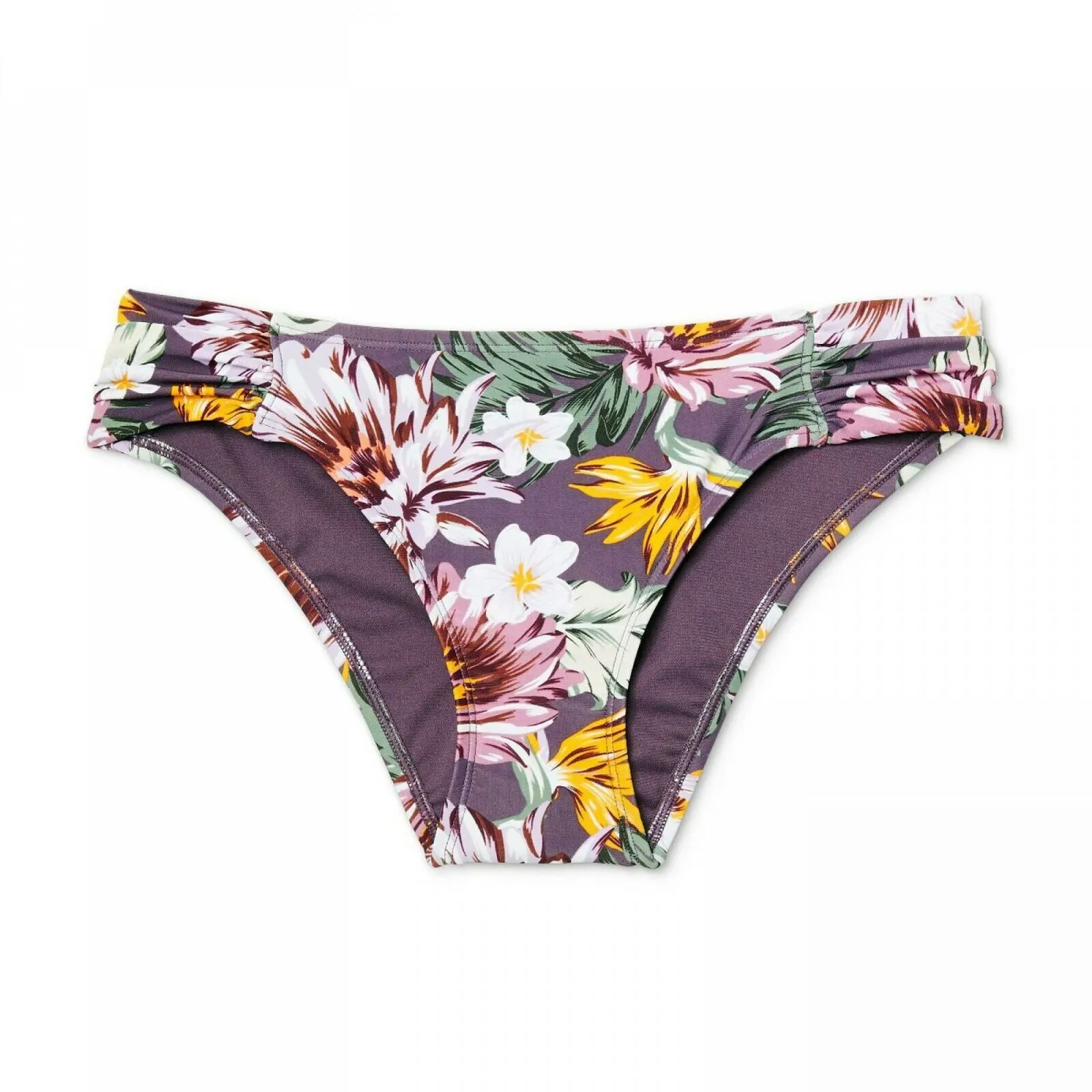 Kona Sol Women's Medium Coverage Tab Side Hipster Bikini Bottom
