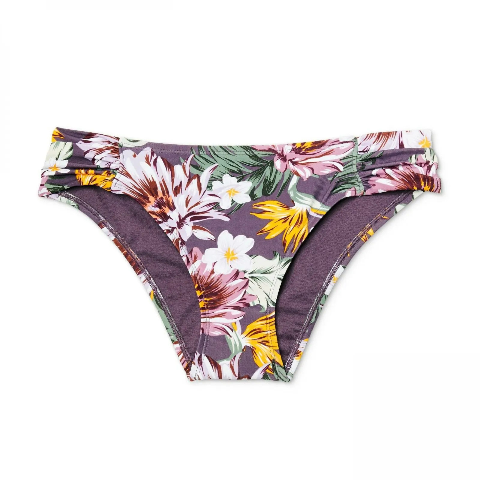 Kona Sol Women's Medium Coverage Tab Side Hipster Bikini Bottom