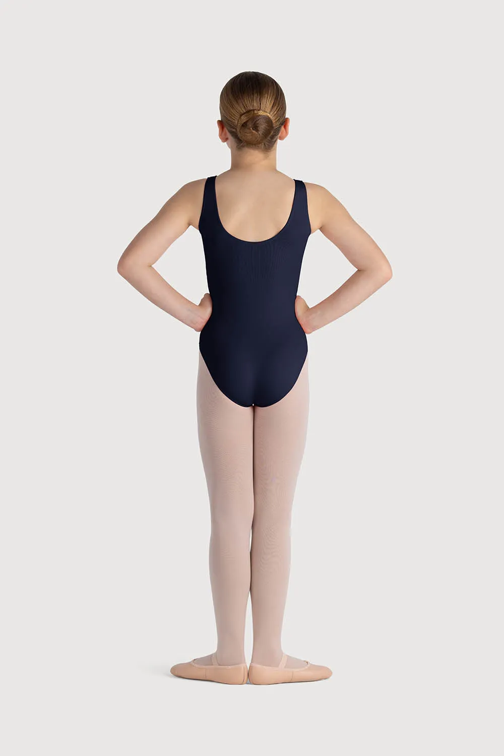 L0828G - Bloch Overture Odetta Sleeveless Pleat Girls Leotard
