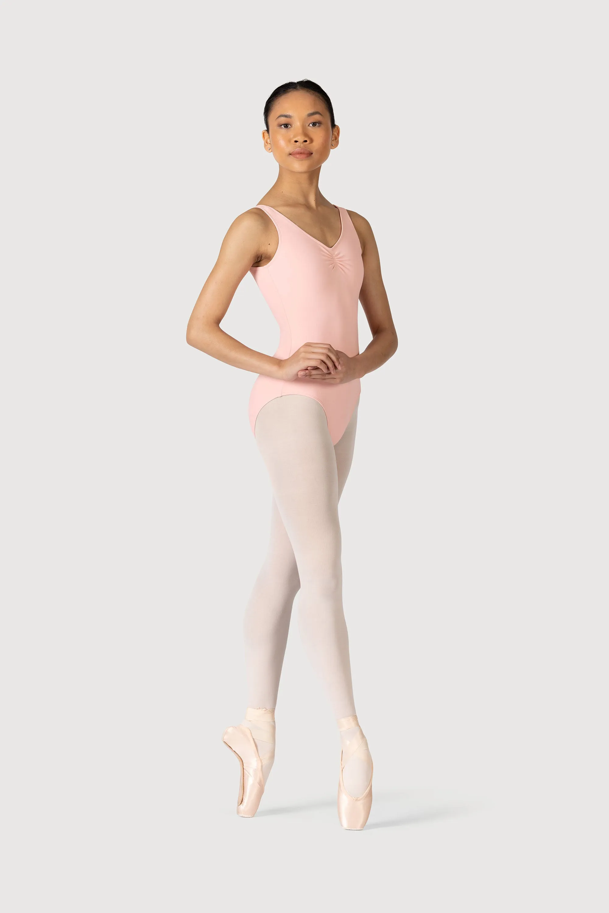 L0828L - Bloch Overture Odetta Sleeveless Pleat Womens Leotard