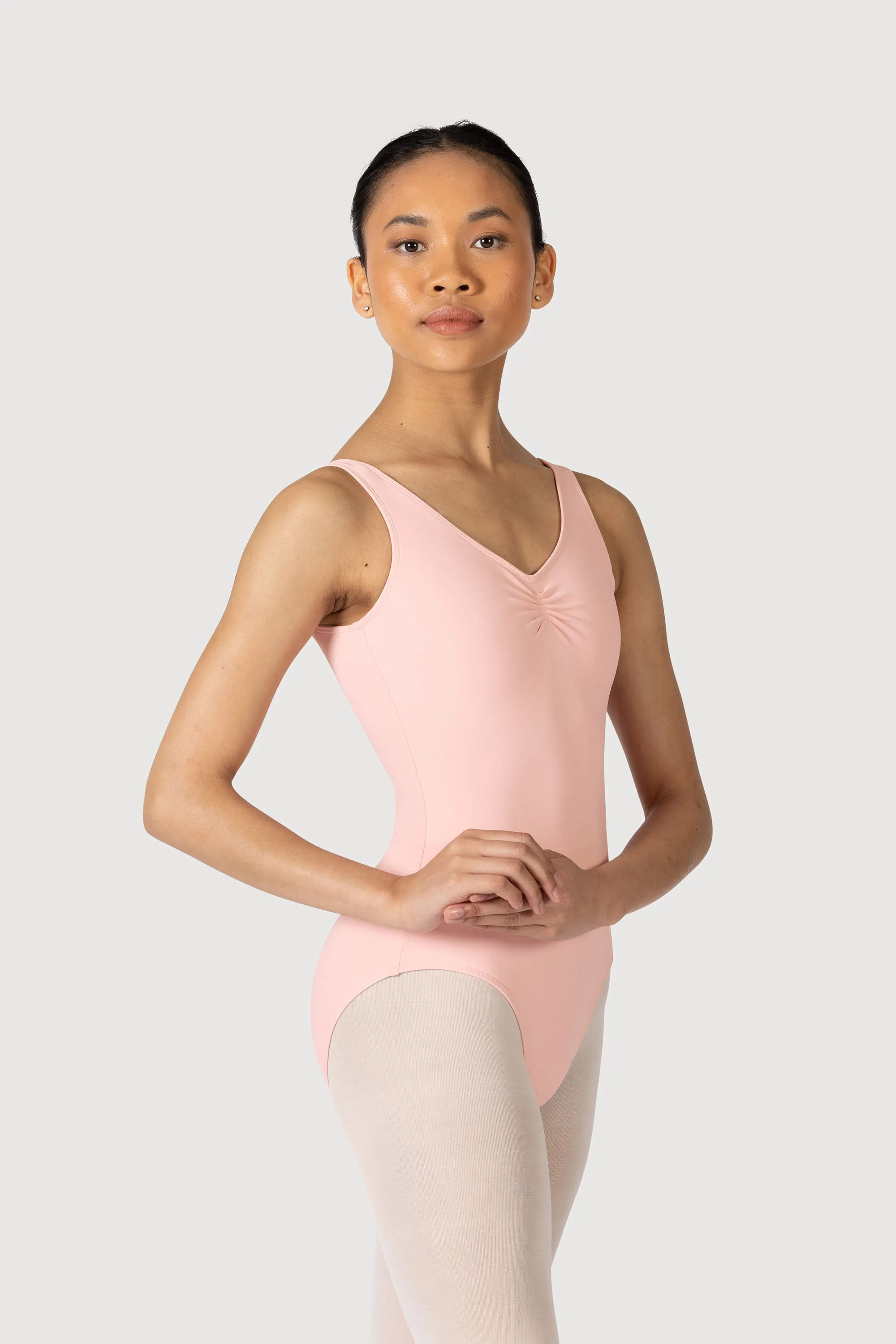 L0828L - Bloch Overture Odetta Sleeveless Pleat Womens Leotard