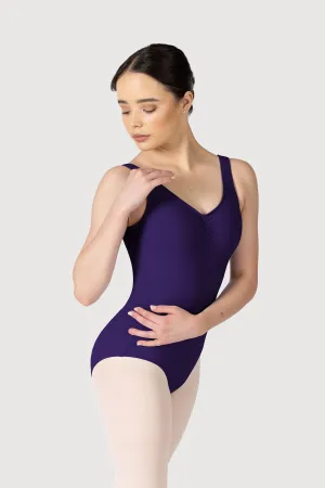 L0828L - Bloch Overture Odetta Sleeveless Pleat Womens Leotard