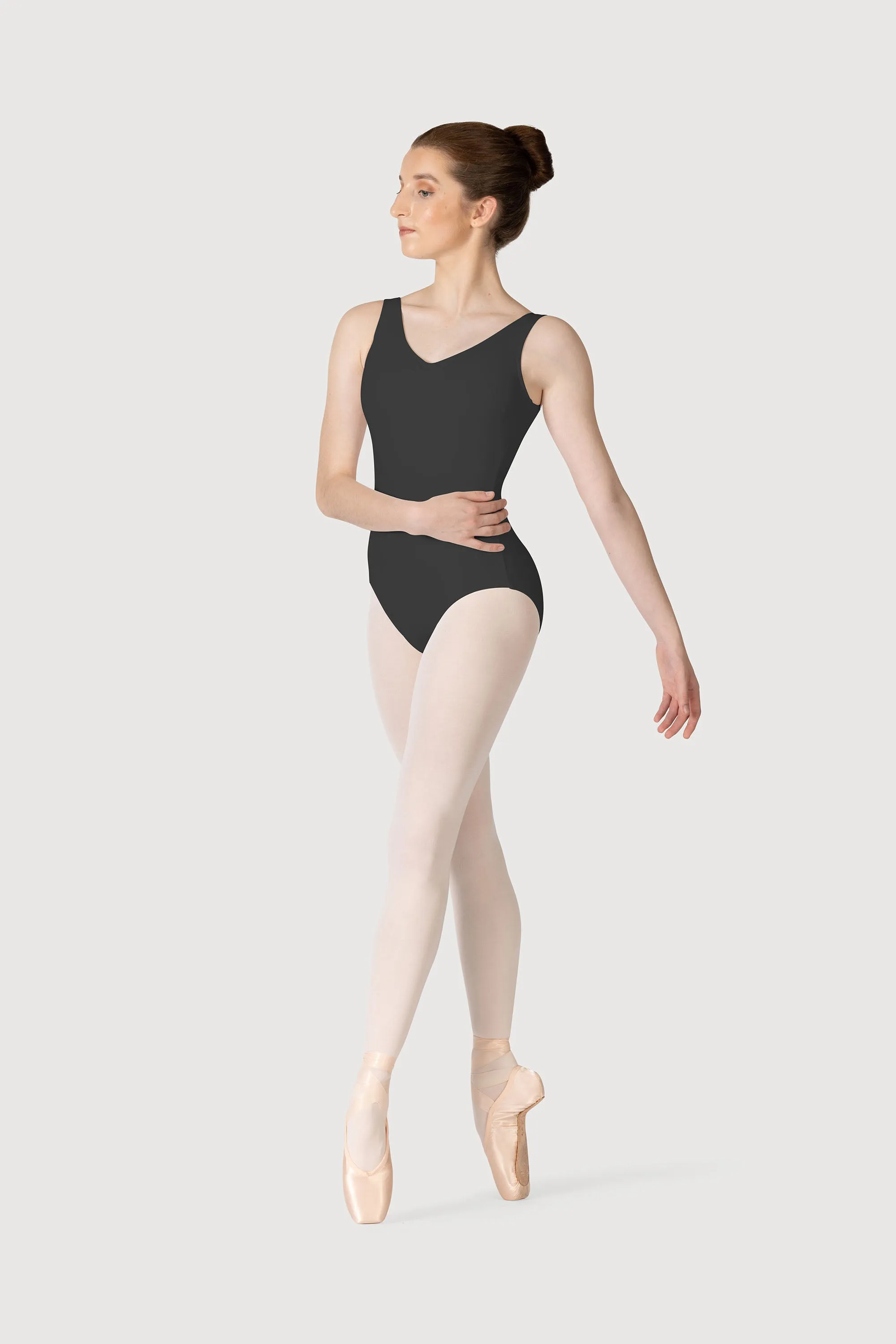 L0828L - Bloch Overture Odetta Sleeveless Pleat Womens Leotard