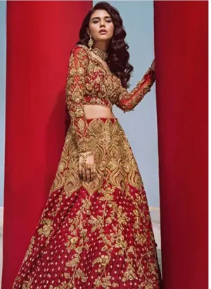 Latest Red Bridal Lehnga for Wedding #N7014