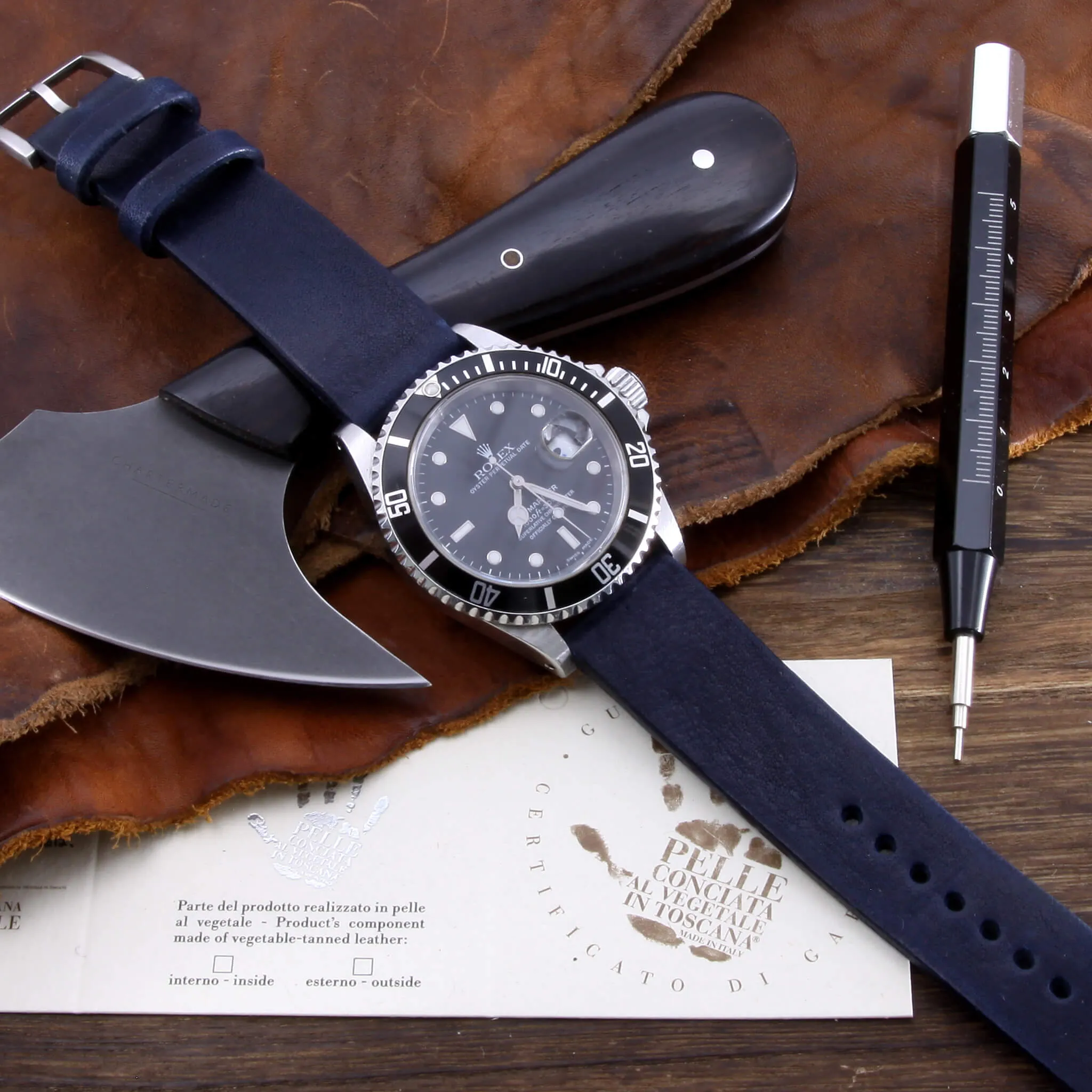Leather Watch Strap, Vintage 407 | Stitch-less