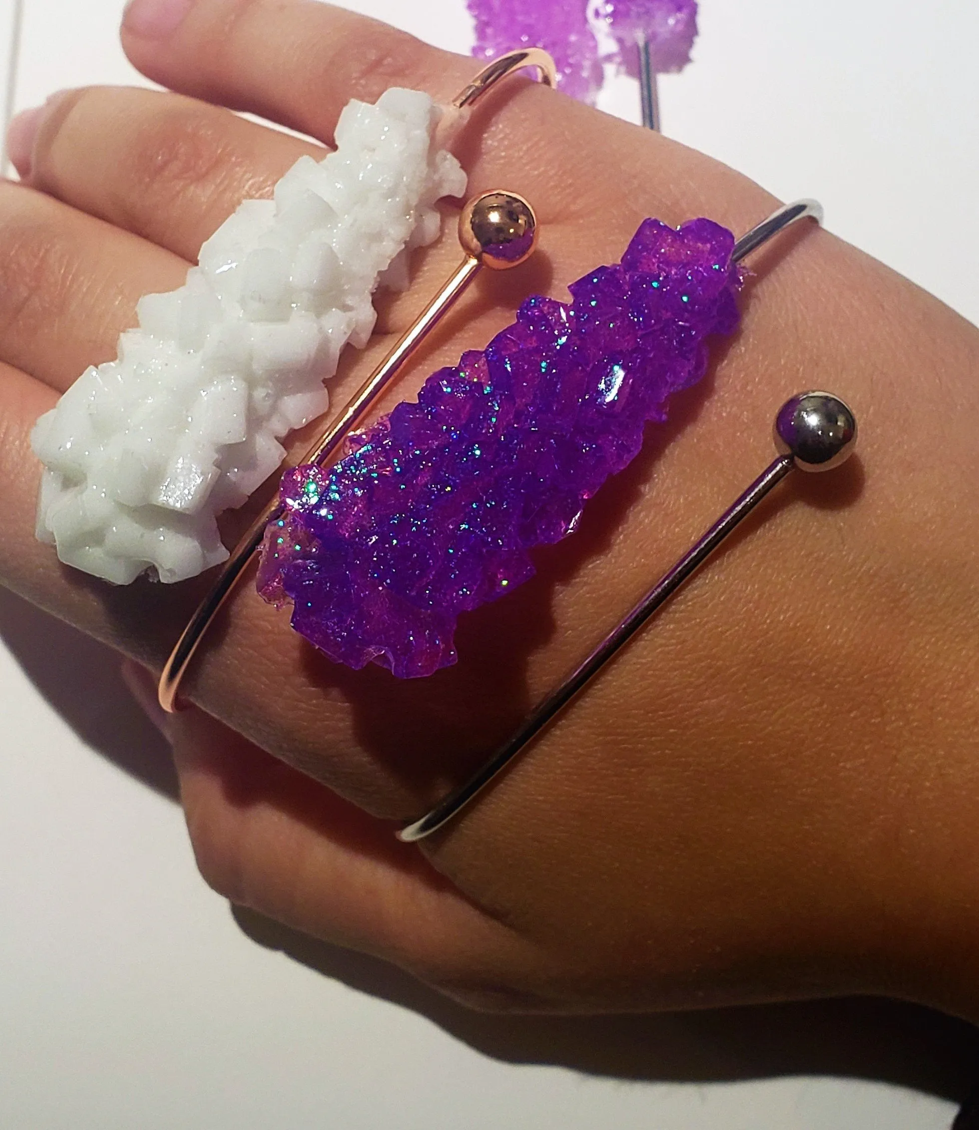 LEMON ROCK CANDY PALM CUFF