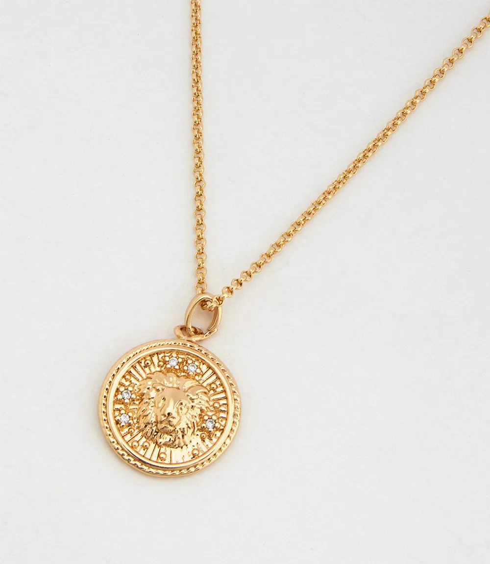 Leo Coin Necklace