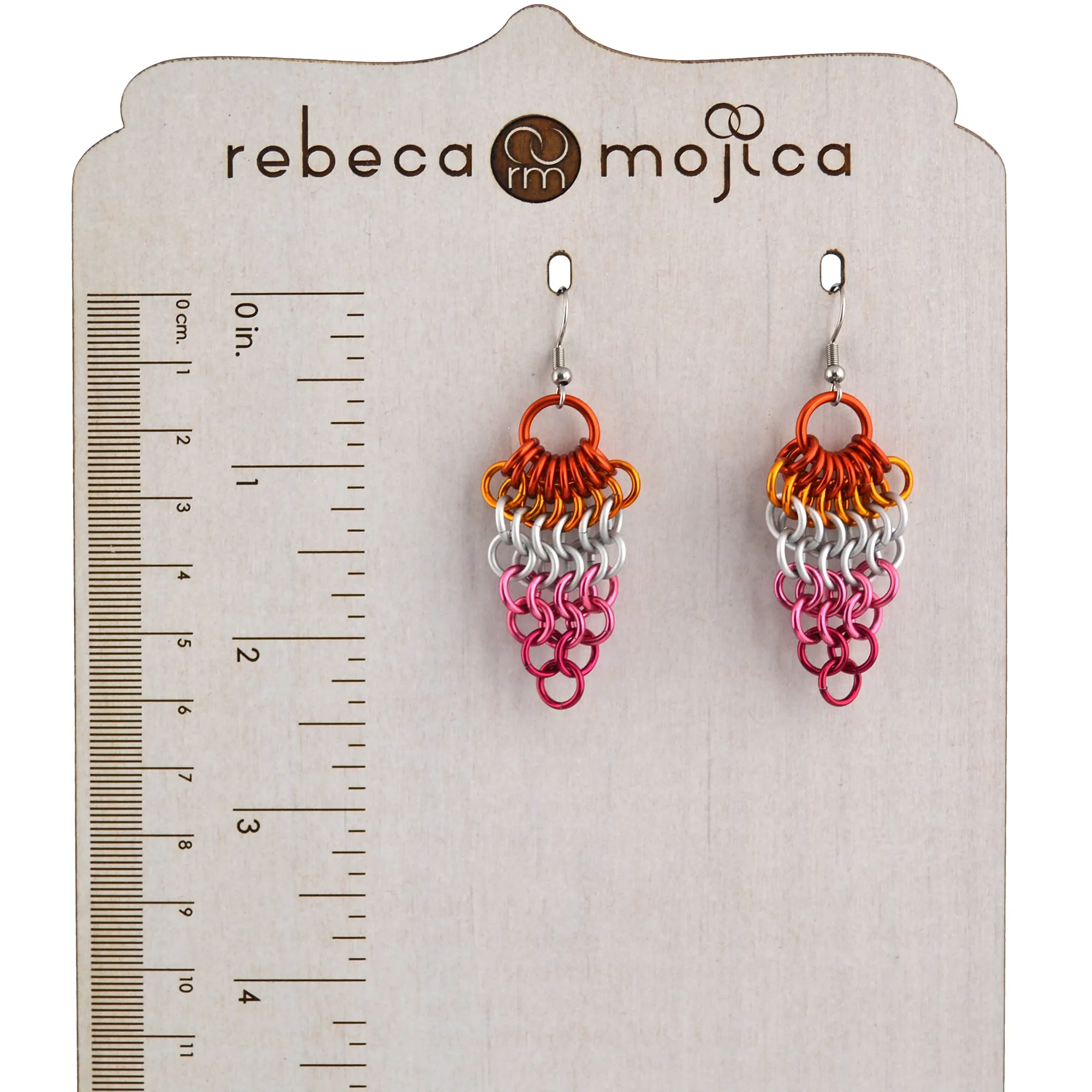 Lesbian Pride - Cluster Earrings