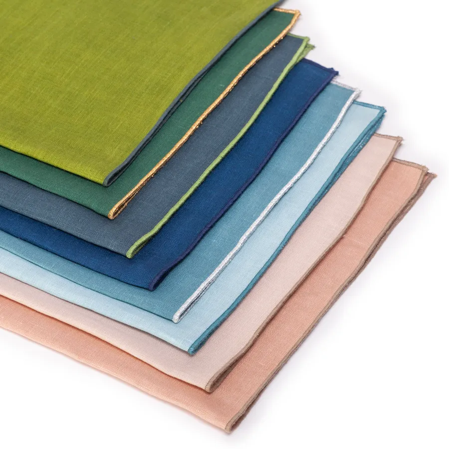 Linen Filo Napkins by Borgo Delle Tovaglie , Italy
