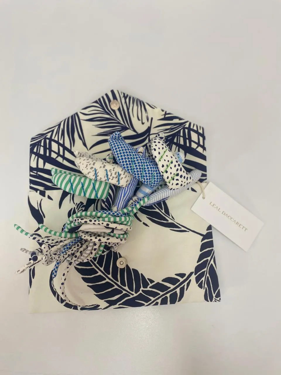 Los Pajaros Multicolor napkin holder set