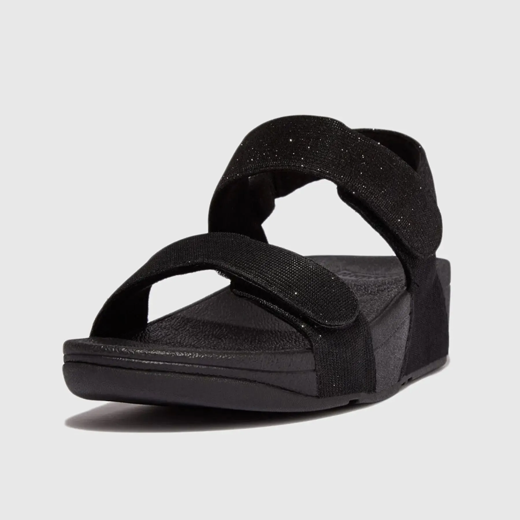 Lulu Adj Shimmerlux Back Strap Black GA2-090