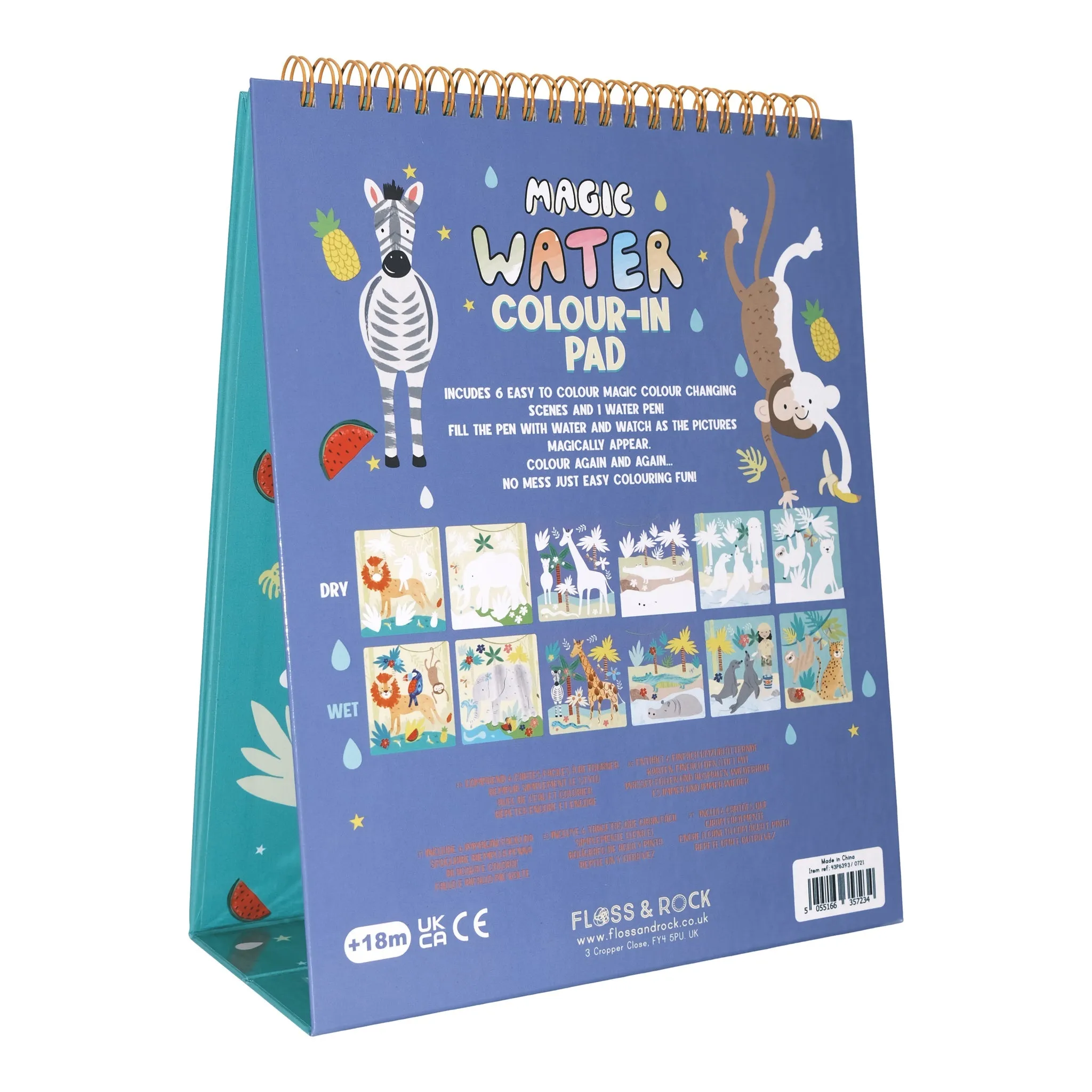 Magic Colour Changing Water Flip Pad Easel and Pen  - Jungle