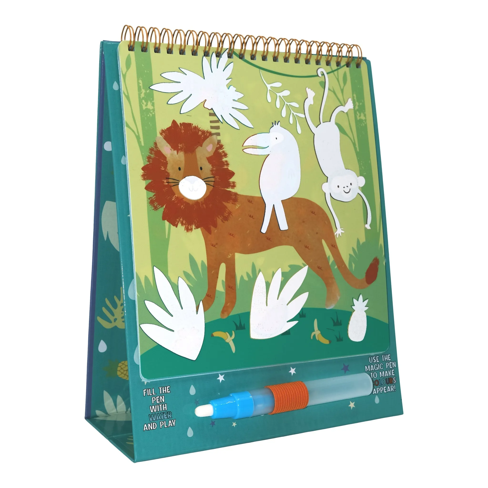 Magic Colour Changing Water Flip Pad Easel and Pen  - Jungle