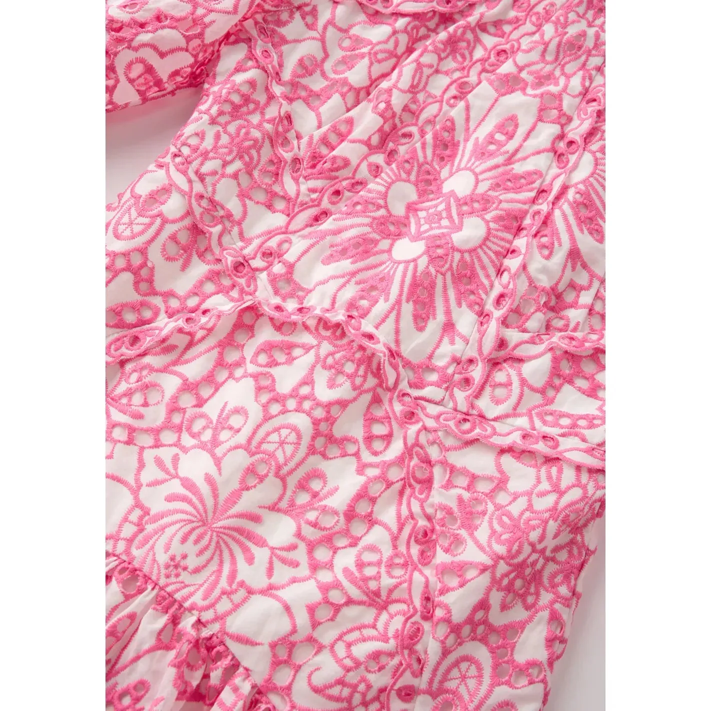 Makayla Embroidered Mini Dress