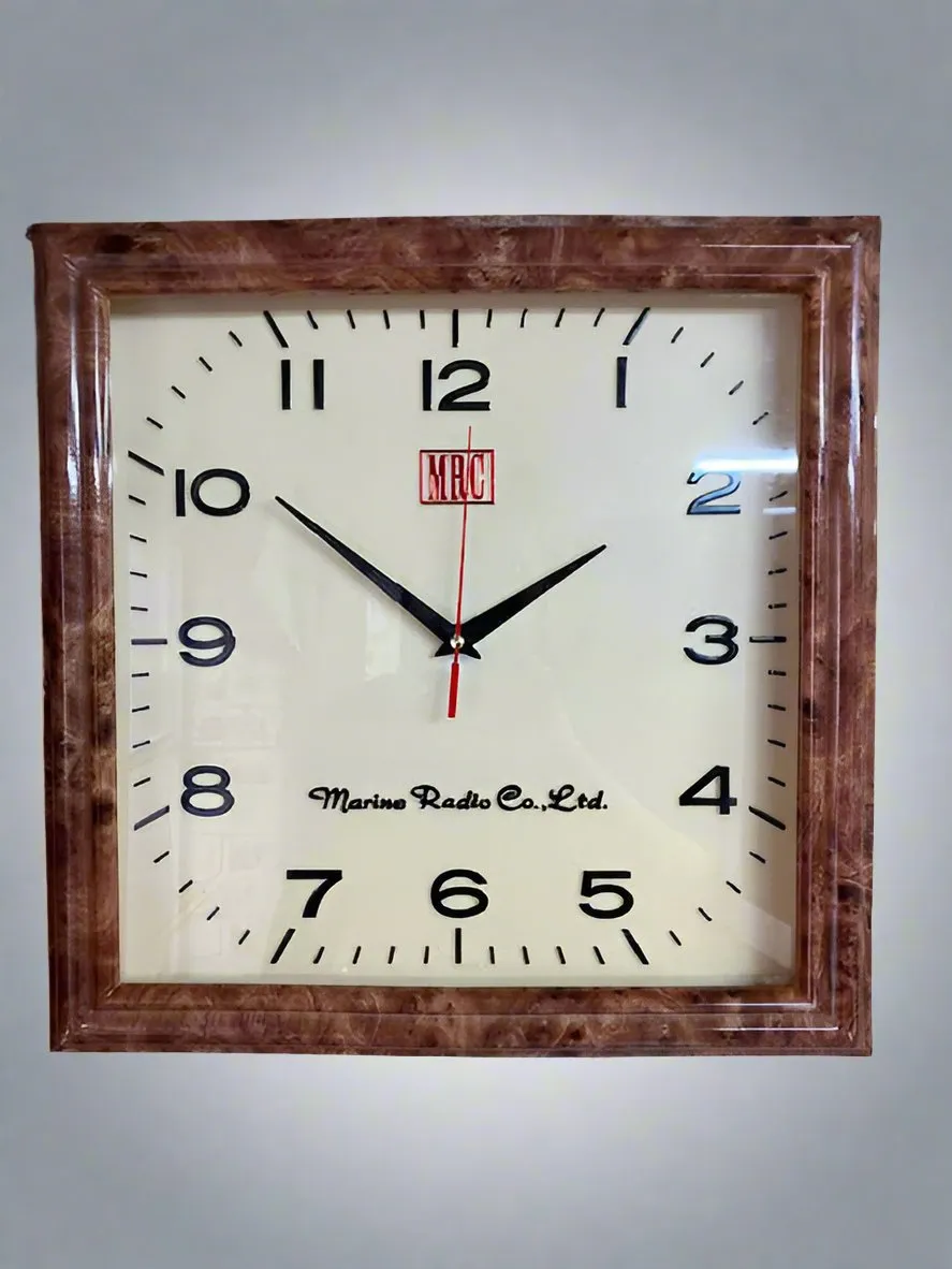 Marine Radio Co Tortoise Shell Clock MCS972H