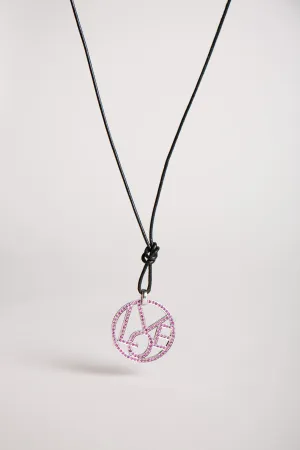 MAXFIELD PRIVATE COLLECTION | PINK SAPPHIRE LOVE NECKLACE