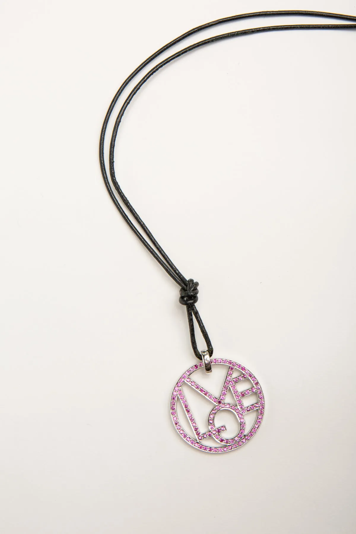 MAXFIELD PRIVATE COLLECTION | PINK SAPPHIRE LOVE NECKLACE