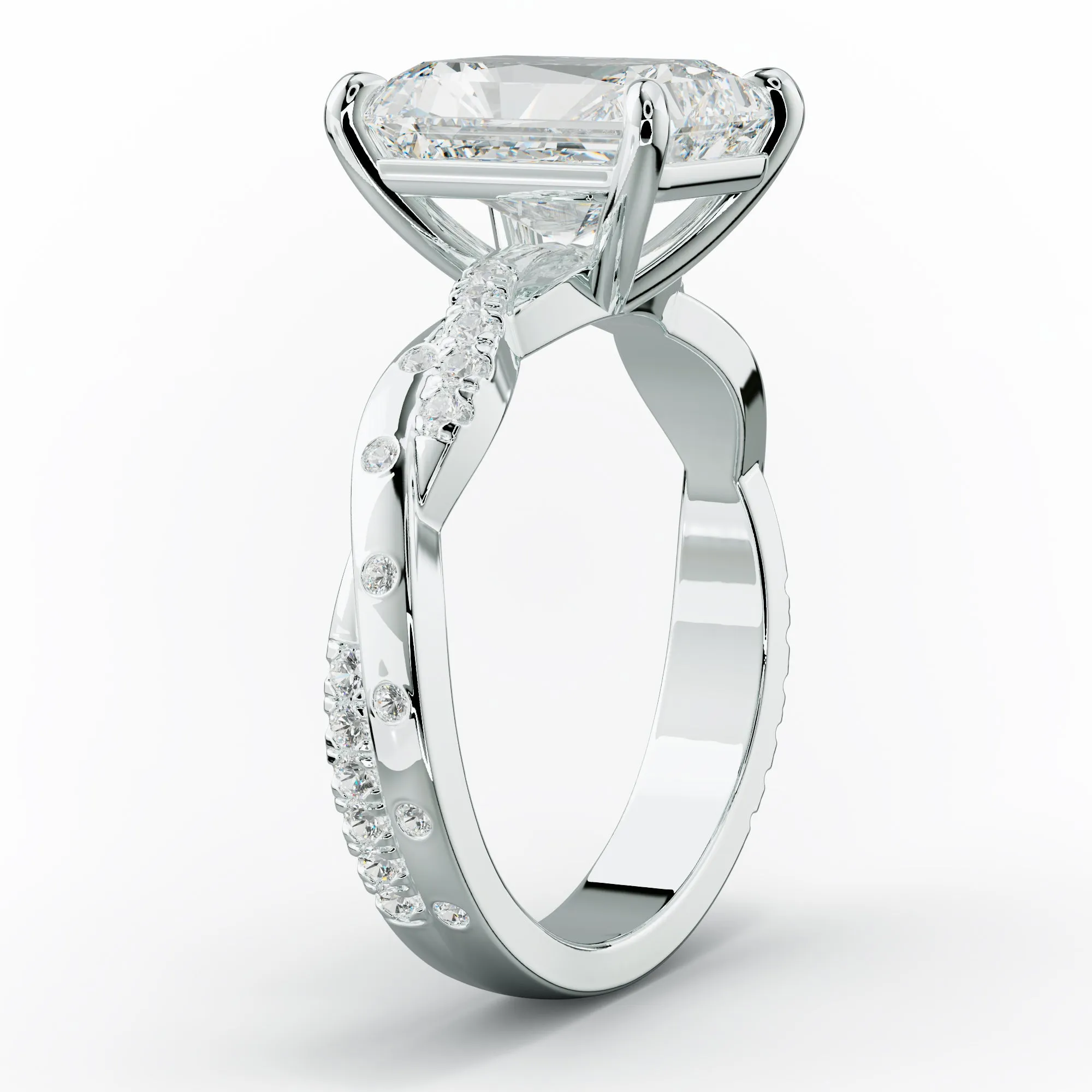 Mia Radiant Cut Diamond Engagement Ring