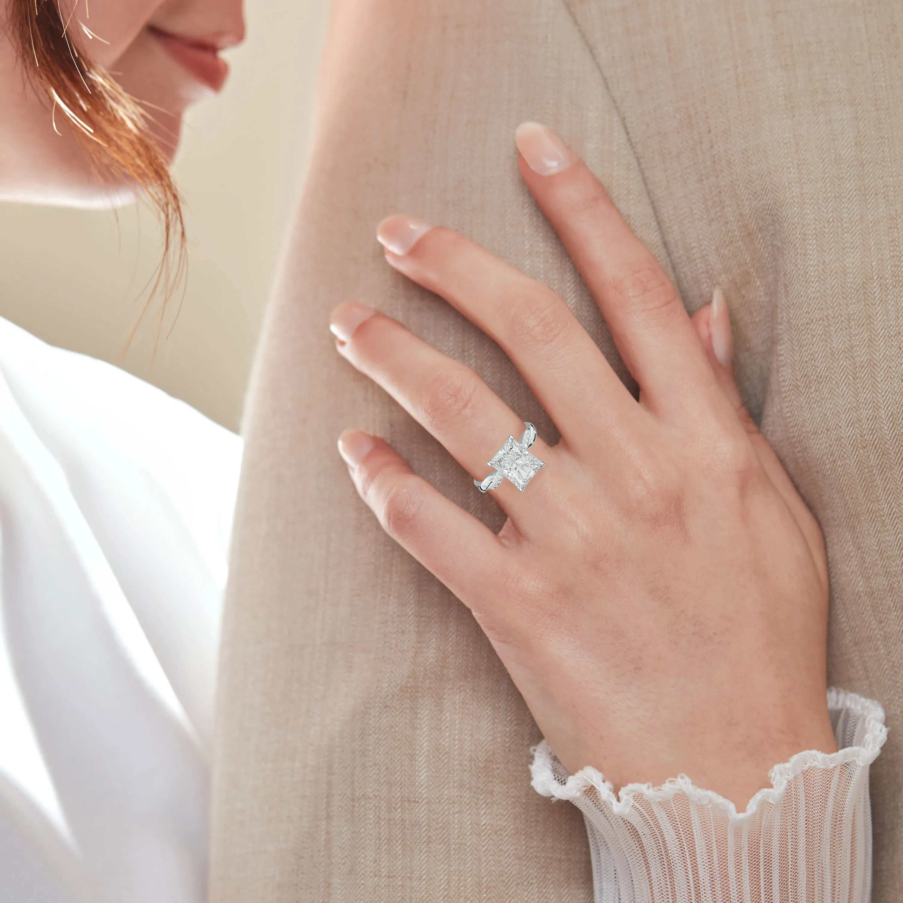 Mia Radiant Cut Diamond Engagement Ring
