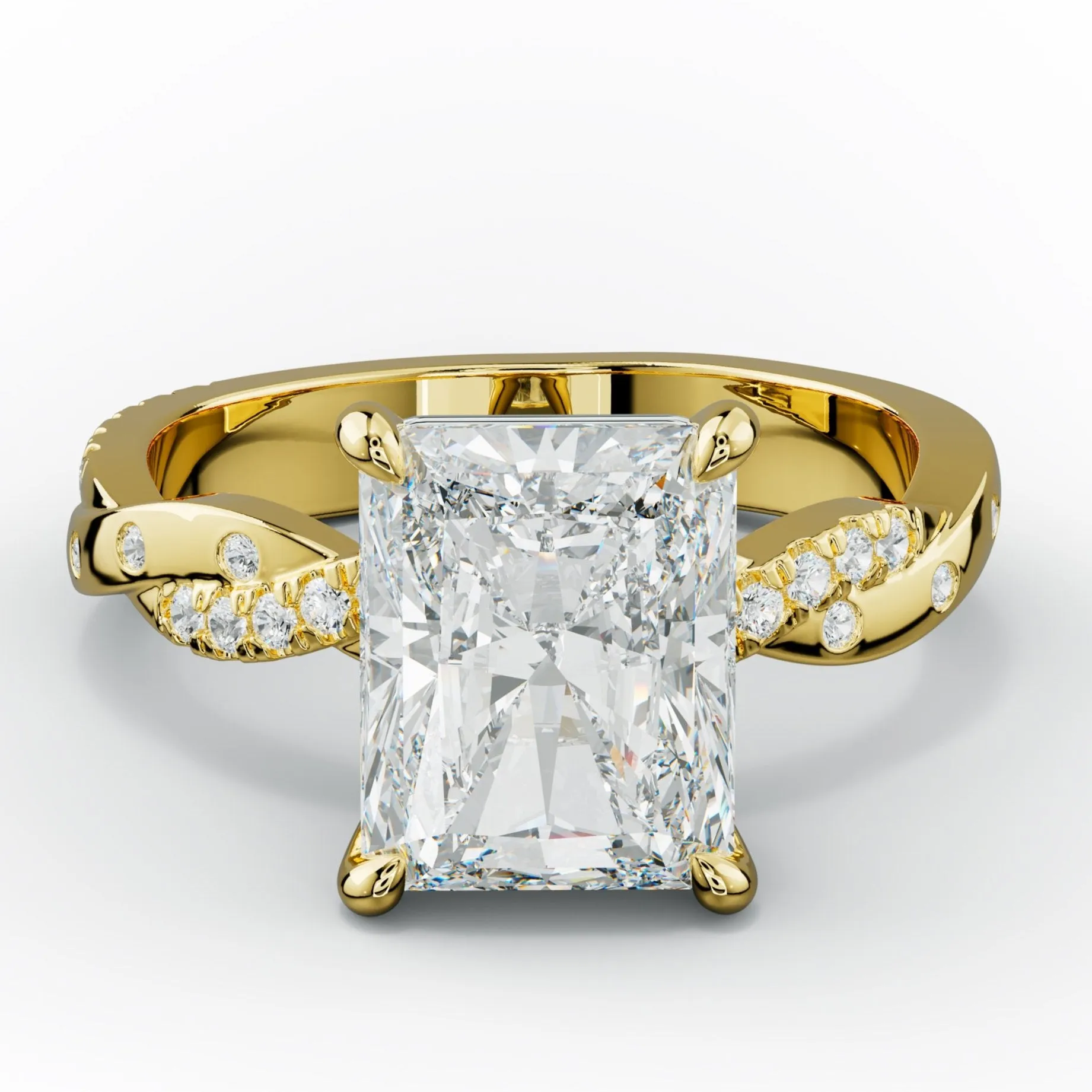 Mia Radiant Cut Diamond Engagement Ring