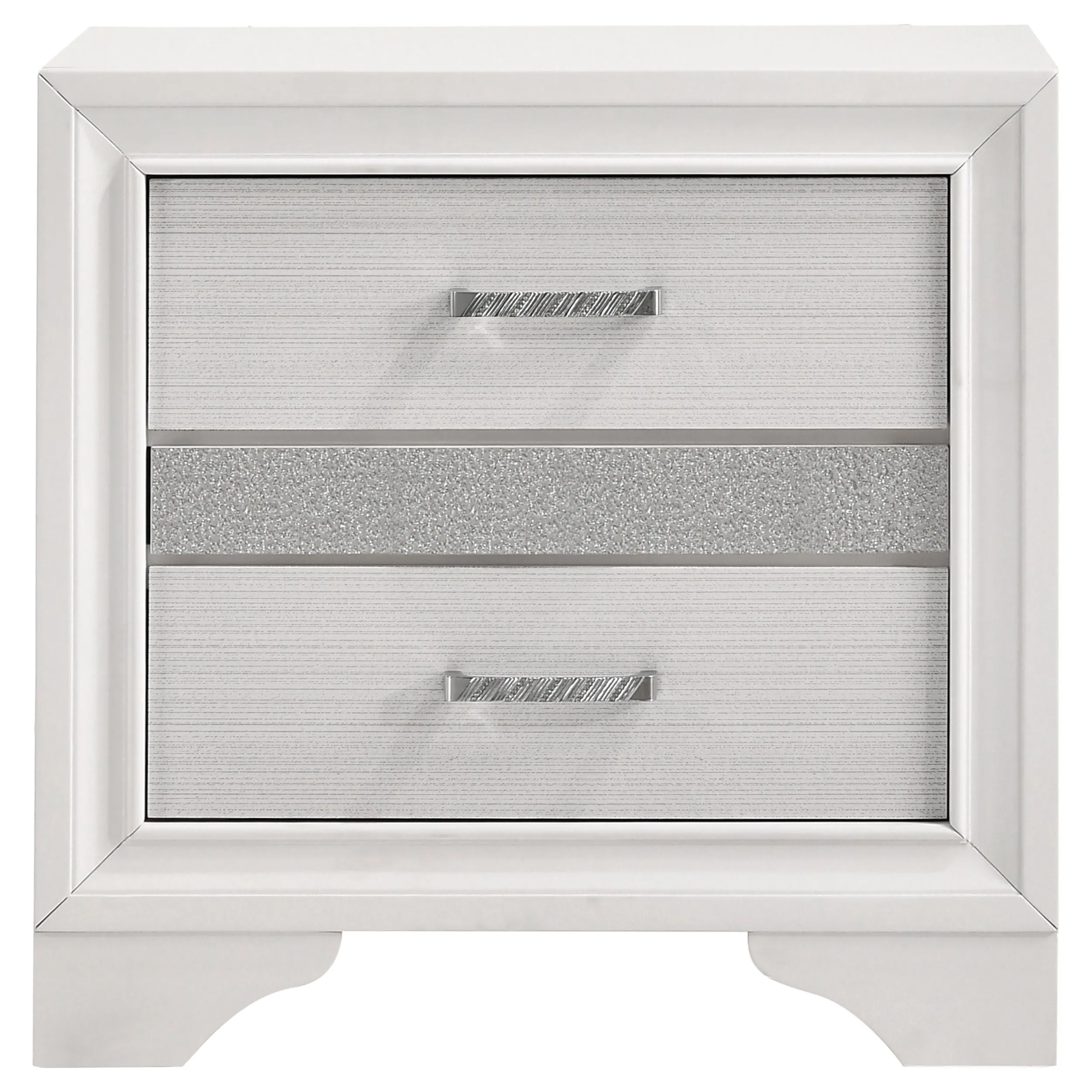 Miranda 2-drawer Nightstand White