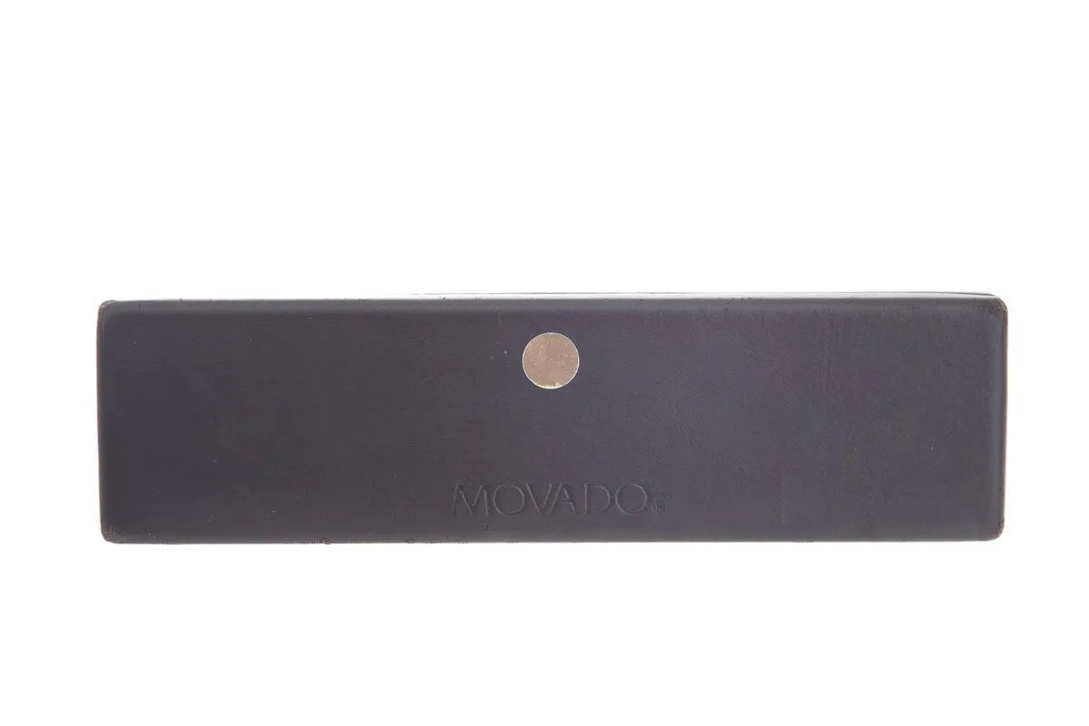 Movado Black and Gold Quartz and Stainless Steel Watch