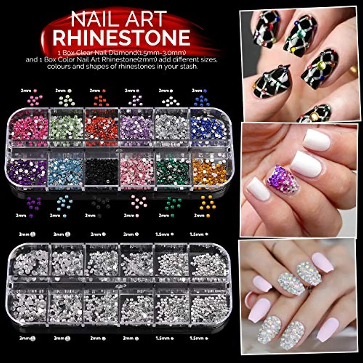 Nail Art Brushes, Nail Dotting Tools, Nail Dust Brush, Teenitor Nail Art Kit for beginners, Butterfly Nail Art Stickers, Nail Art Rhinestone, Nail Art Foil, Nail Art Striping Tapes, Nail Design Kit