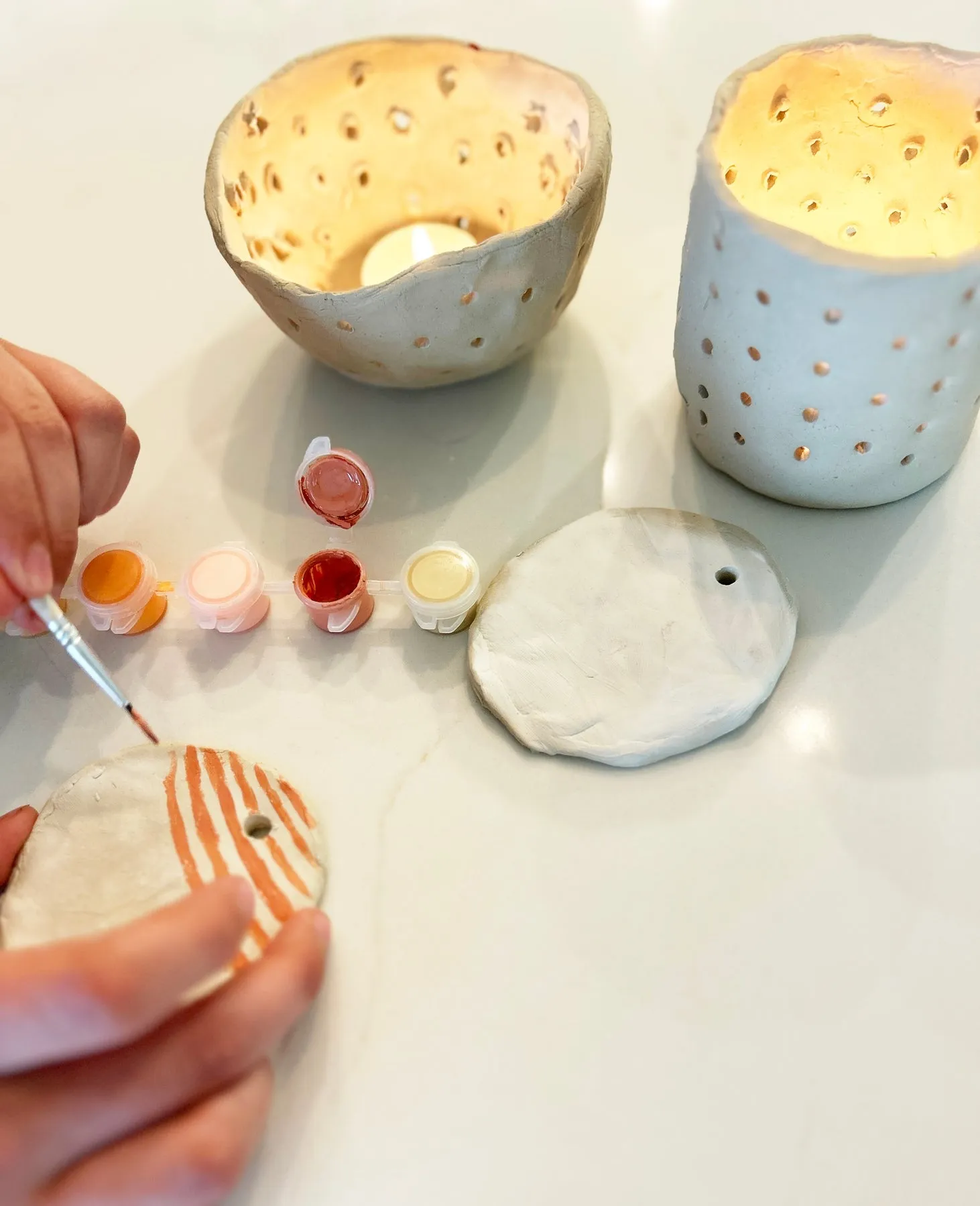 NEW! Holiday Luminaries Clay Date Activity Kit (Clay Kit For Two) by Breathe People