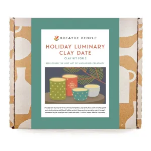 NEW! Holiday Luminaries Clay Date Activity Kit (Clay Kit For Two) by Breathe People