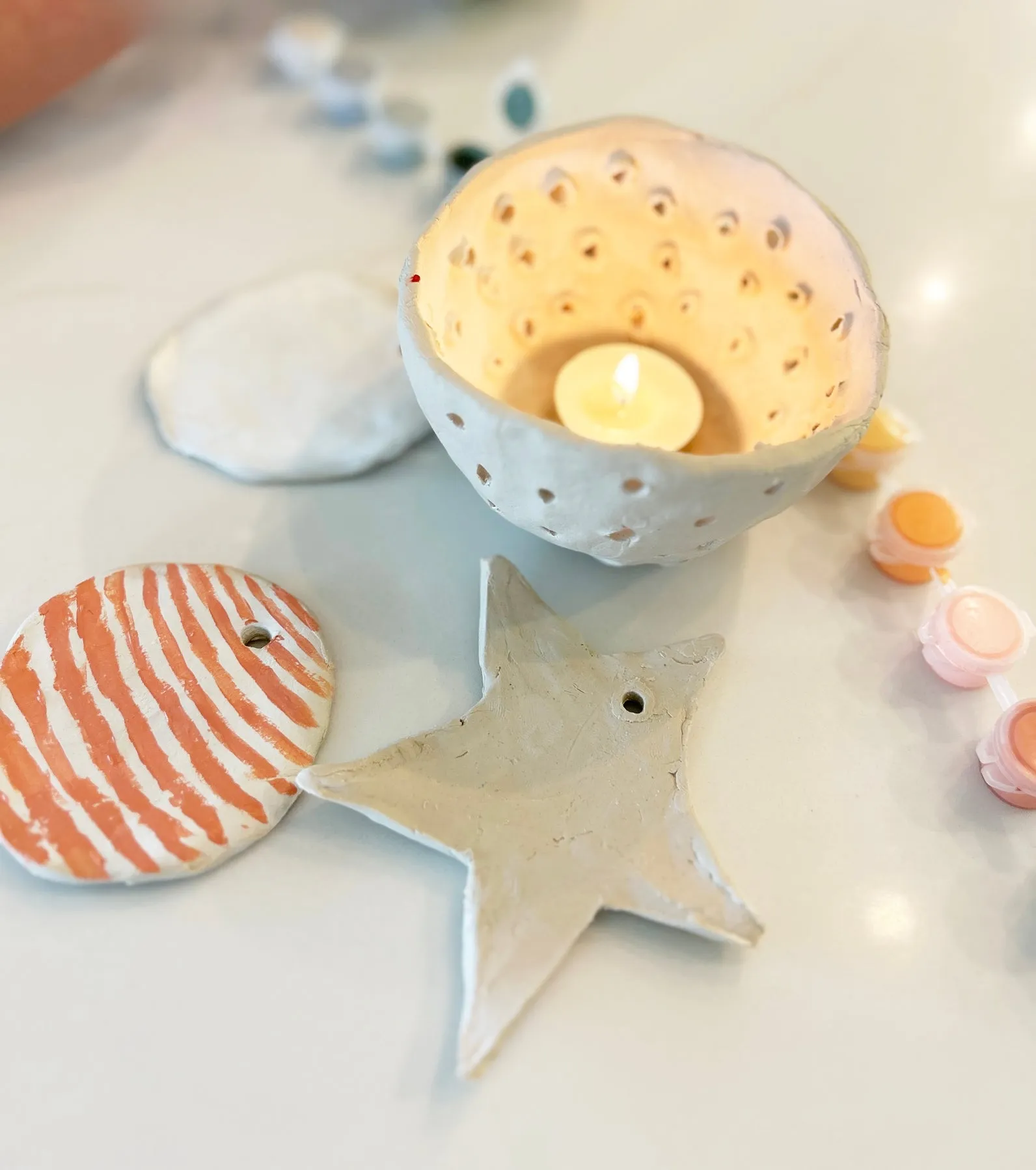 NEW! Holiday Luminaries Clay Date Activity Kit (Clay Kit For Two) by Breathe People